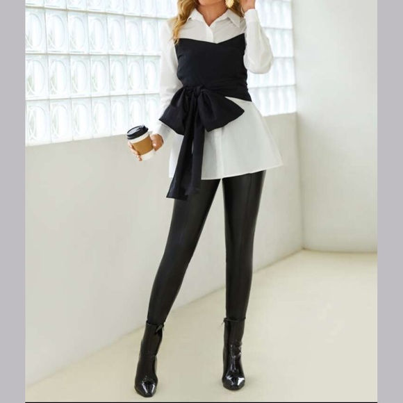 NWT Chicwish Mock Two-Piece Long-Sleeve Top - Picture 2 of 14